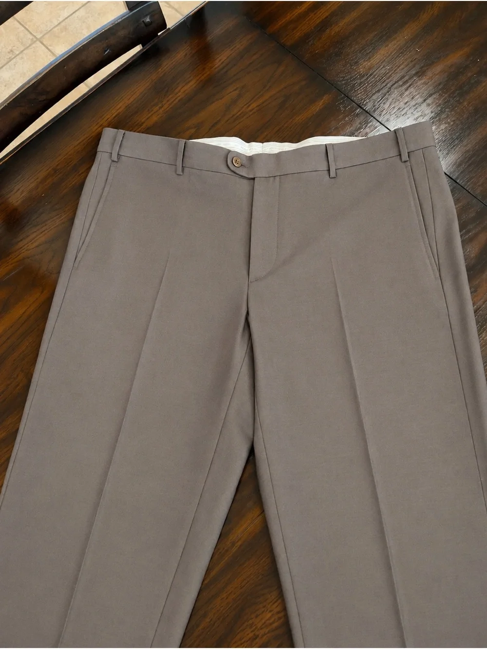 Zanella Devon Super 120’s Wool Dress Pants Made in Italy Size 38